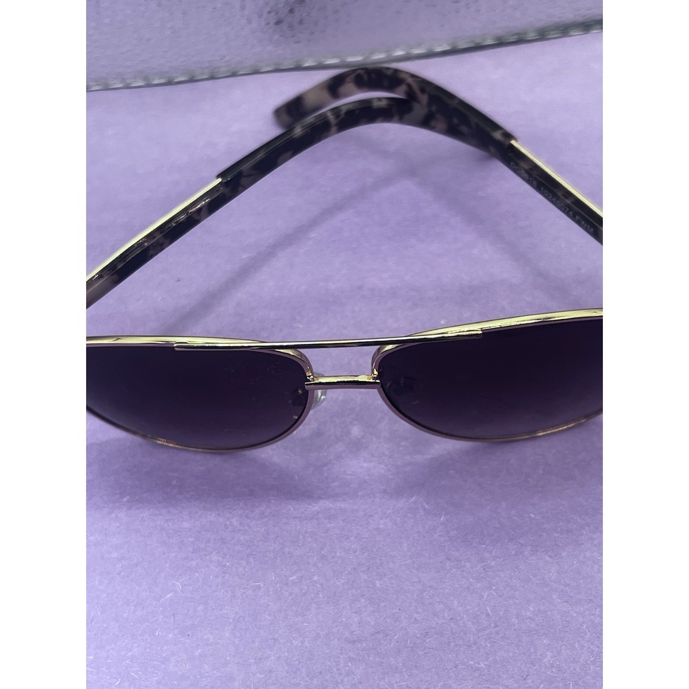 Foster Grant Designer Aviator Sunglasses Rose Metal Frame Pink Gradient Lenses - Picture 4 of 10